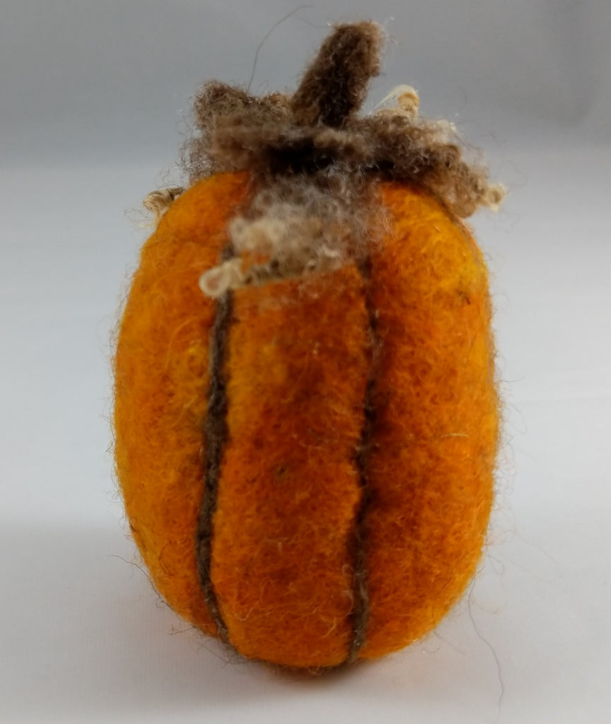 Make a pumpkin from our needle felting kit